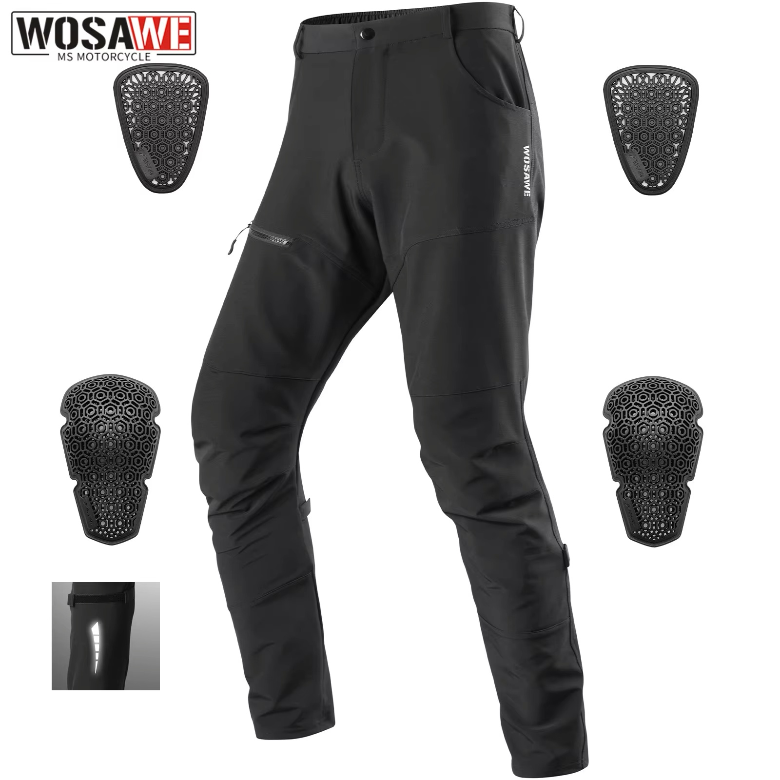 Motorcycle Gear Jeans - WOSAWE New Motorcycle Pants Riding Off