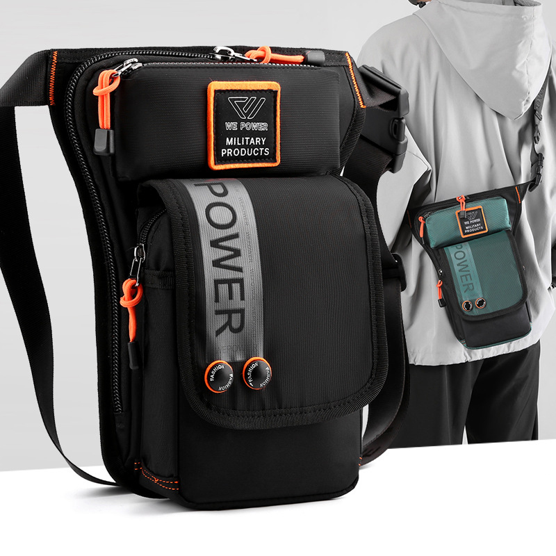Motorcycle Gear Backpack - Men Leg Drop Bag Fanny Waist