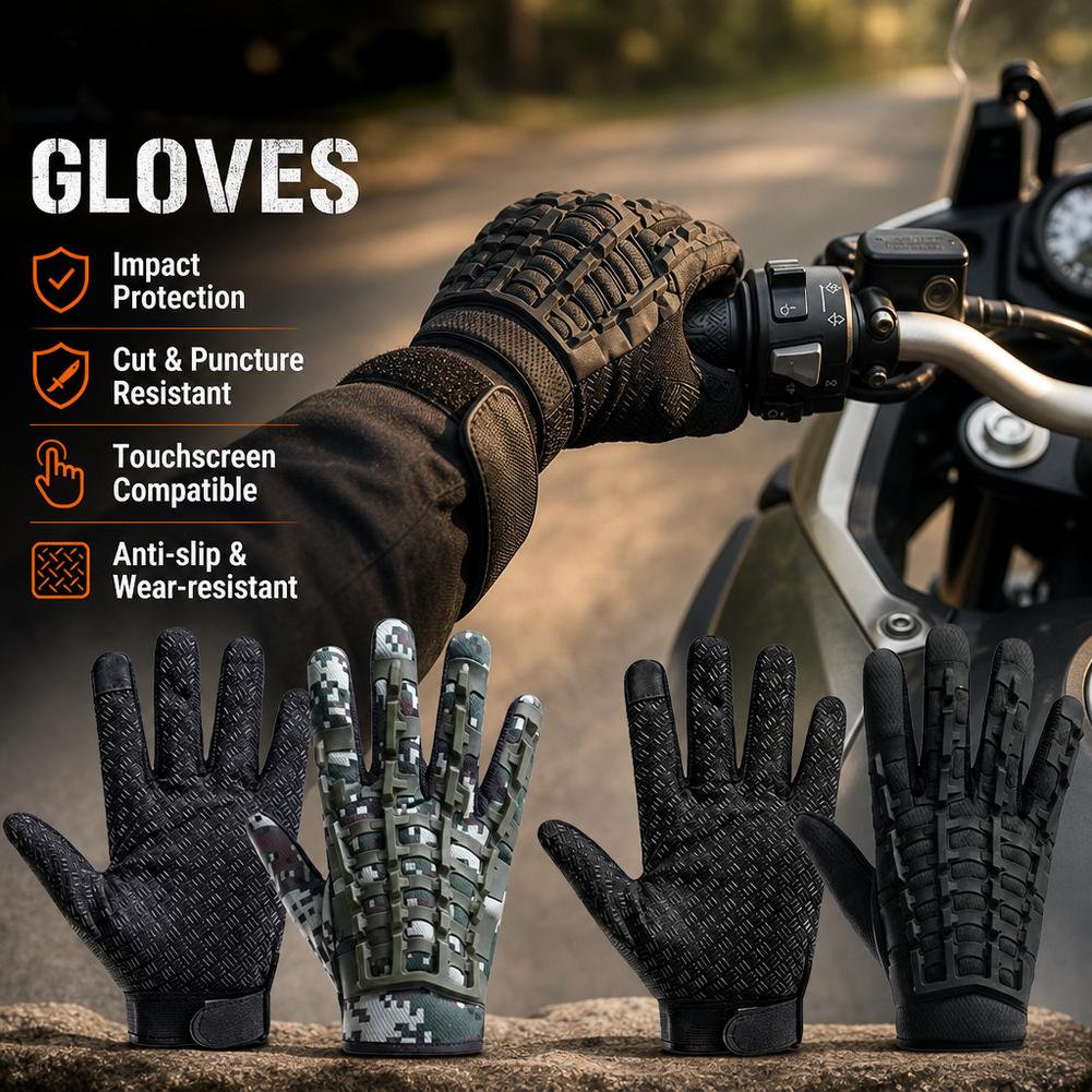 Motorcycle Gear Gloves - Tactical Gloves Touchscreen Motorcycle Riding Gloves