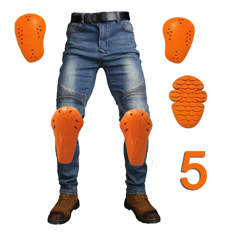 Motorcycle Gear Jeans - Motorcycle Jeans with Knee Hip Tailbone