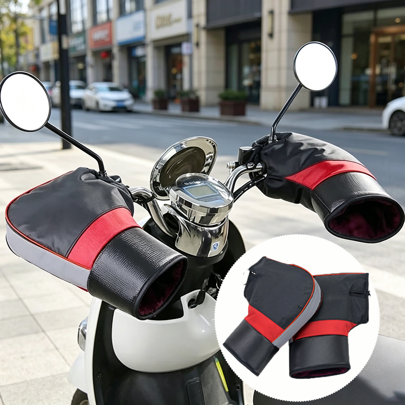 Motorcycle Gear Gloves - 1Pair Motorcycle Winter Warmer Gloves Handlebar