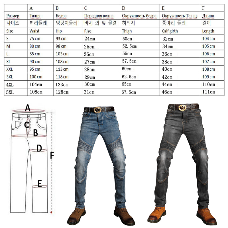 S- 5XL Men Aramid Motorcycle J - Motorcycle Gear Jeans 评论和价格