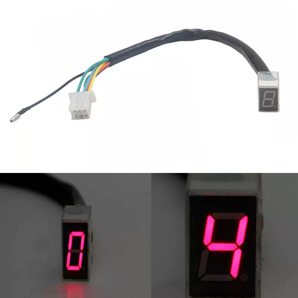 Red Display Color Gear Shift S - Motorcycle Gear Indicator Install 评论和价格