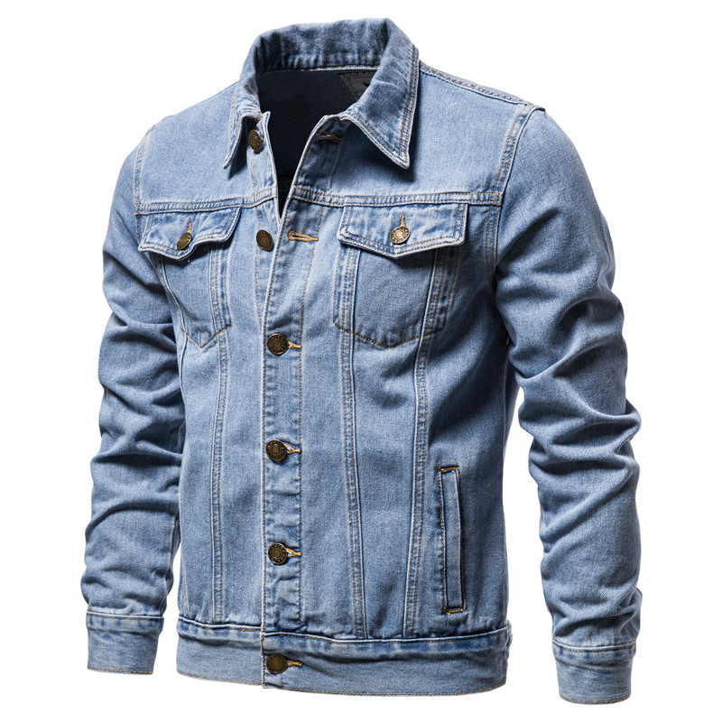 2025 Autumn Men Solid Denim Ja - Motorcycle Gear Jeans 评论和价格